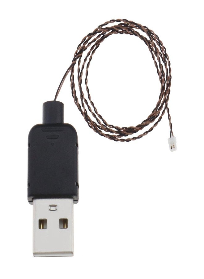كريت آيديا ابتكر أفكارًا بنفسك! كابل طاقة USB لإضاءة يمكنك صنعها بنفسك، متوافق مع ليغو، سلك طاقة USB، مصباح زخرفي يمكنك صنعه بنفسك، سلك USB، ملحقات ألعاب، 5 فولت، 50 سم، أسود - Image 1